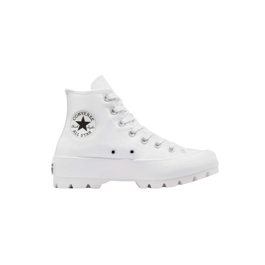 Tenis Converse de Plataforma Lugged Blancos en Bota de Lona para Mujer