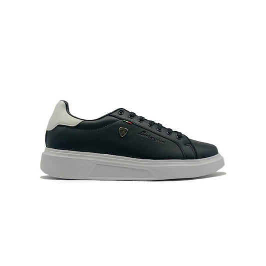 Tenis Caballero Sneakers Casual Lamborghini 7784 Negro Blanco