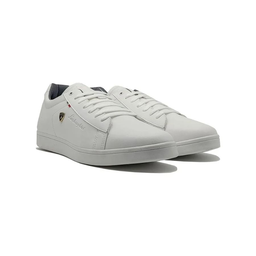 Tenis Caballero Sneakers Casual Lamborghini 7785 Negro Blanco