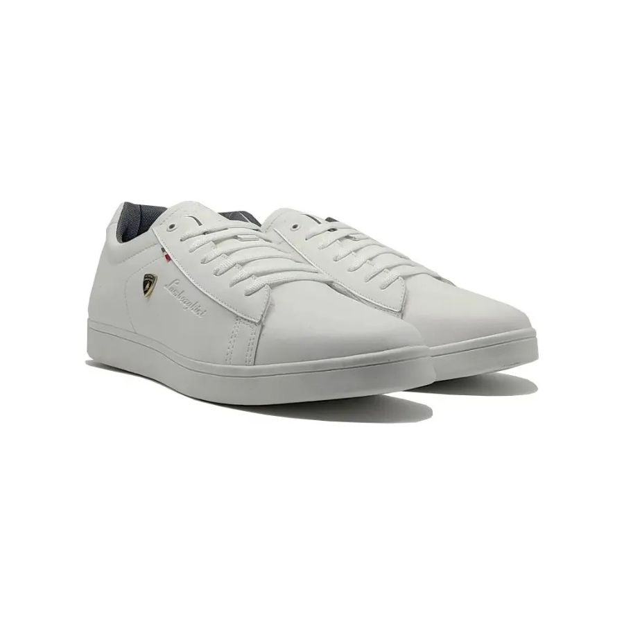 Tenis Caballero Sneakers Casual Lamborghini 7785 Negro Blanco
