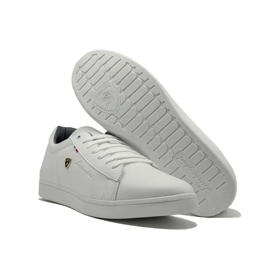 Tenis Caballero Sneakers Casual Lamborghini 7785 Negro Blanco