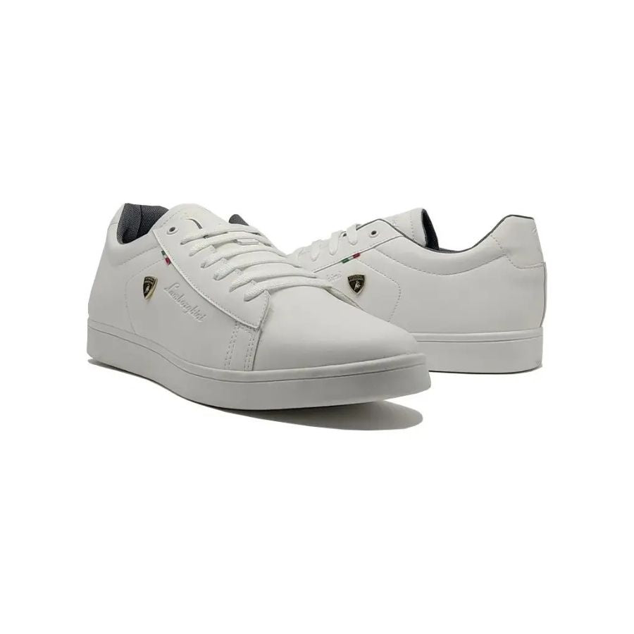 Tenis Caballero Sneakers Casual Lamborghini 7785 Negro Blanco