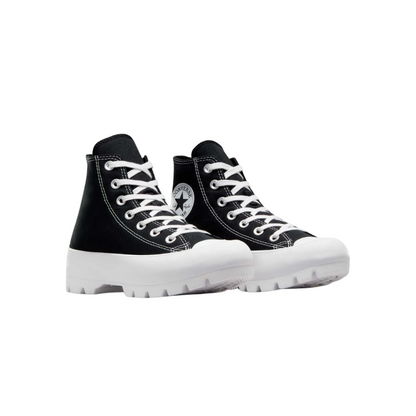 Tenis Converse de Plataforma Lugged Blancos en Bota de Lona para Mujer
