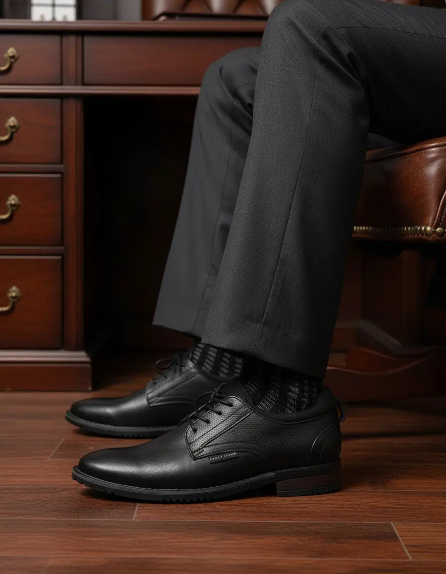 Zapato Choclo Derby Casual Perry Ellis 1026 Negro Caballero
