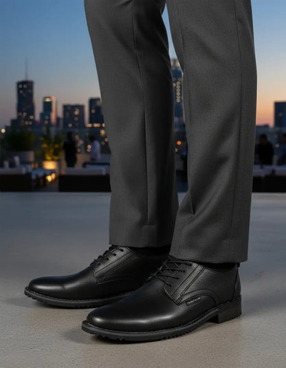 Zapato Choclo Derby Casual Perry Ellis 1026 Negro Caballero