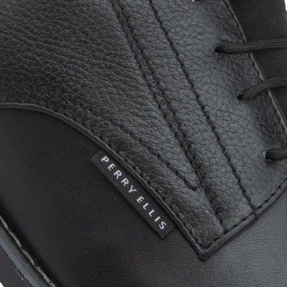 Zapato Choclo Derby Casual Perry Ellis 1026 Negro Caballero